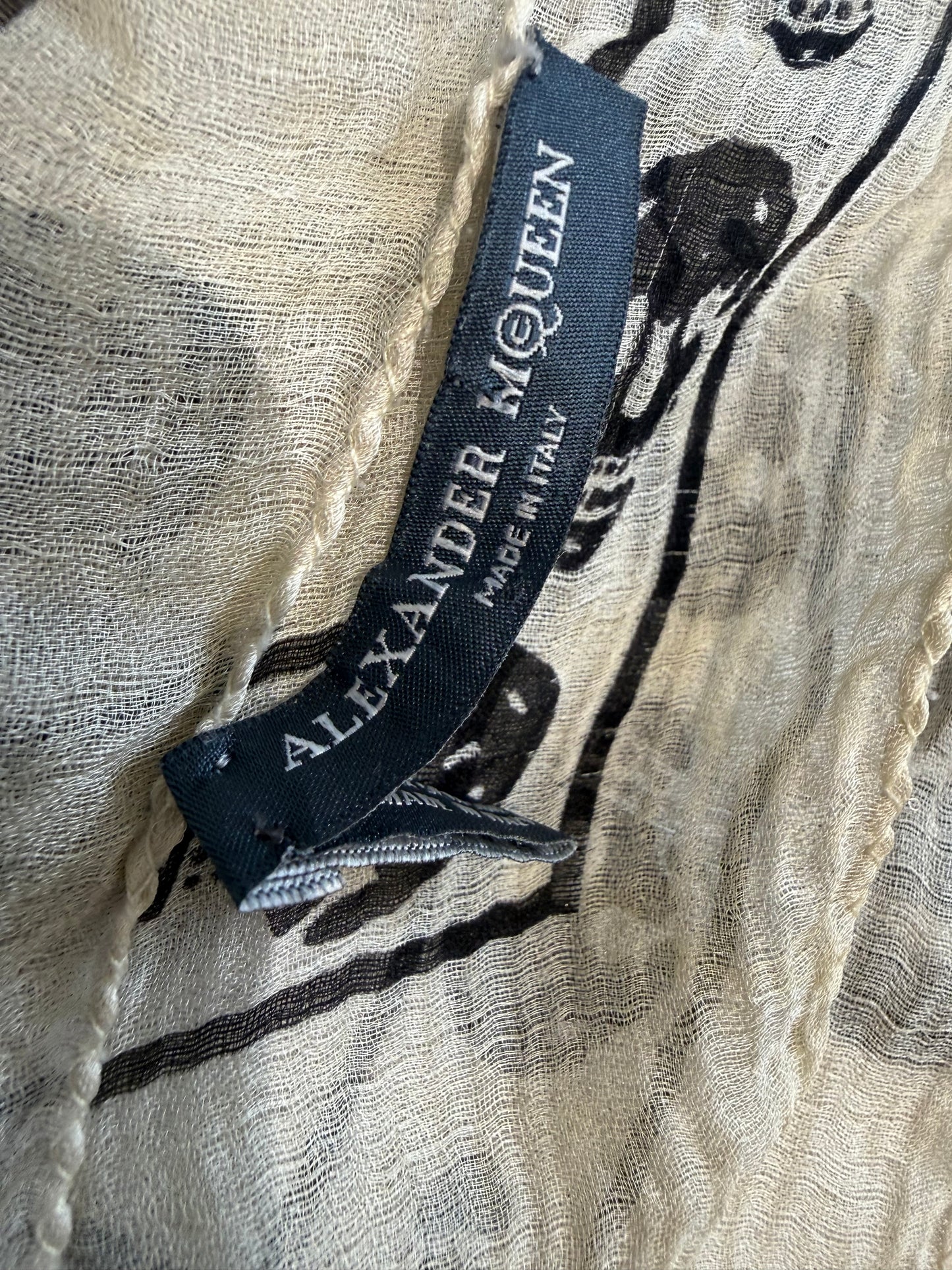 Alexander Mcqueen Skull Scarf