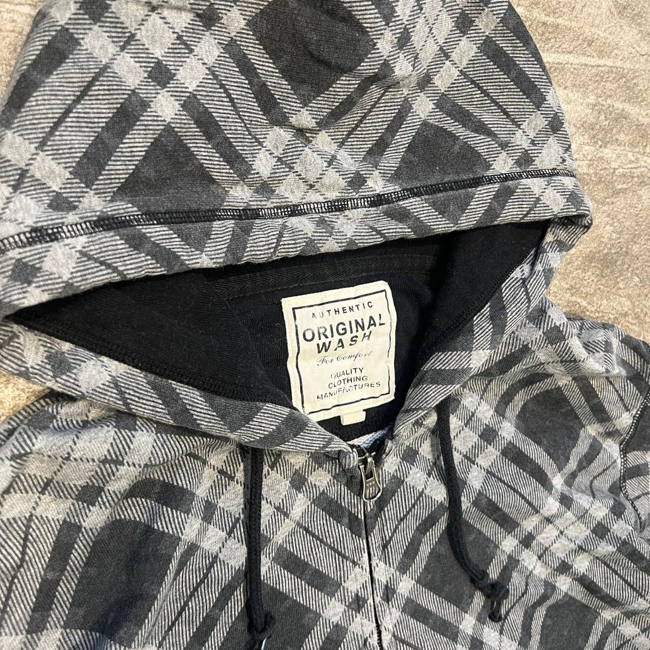 000’s Uniqlo Plaid/Checkered Hoodie
