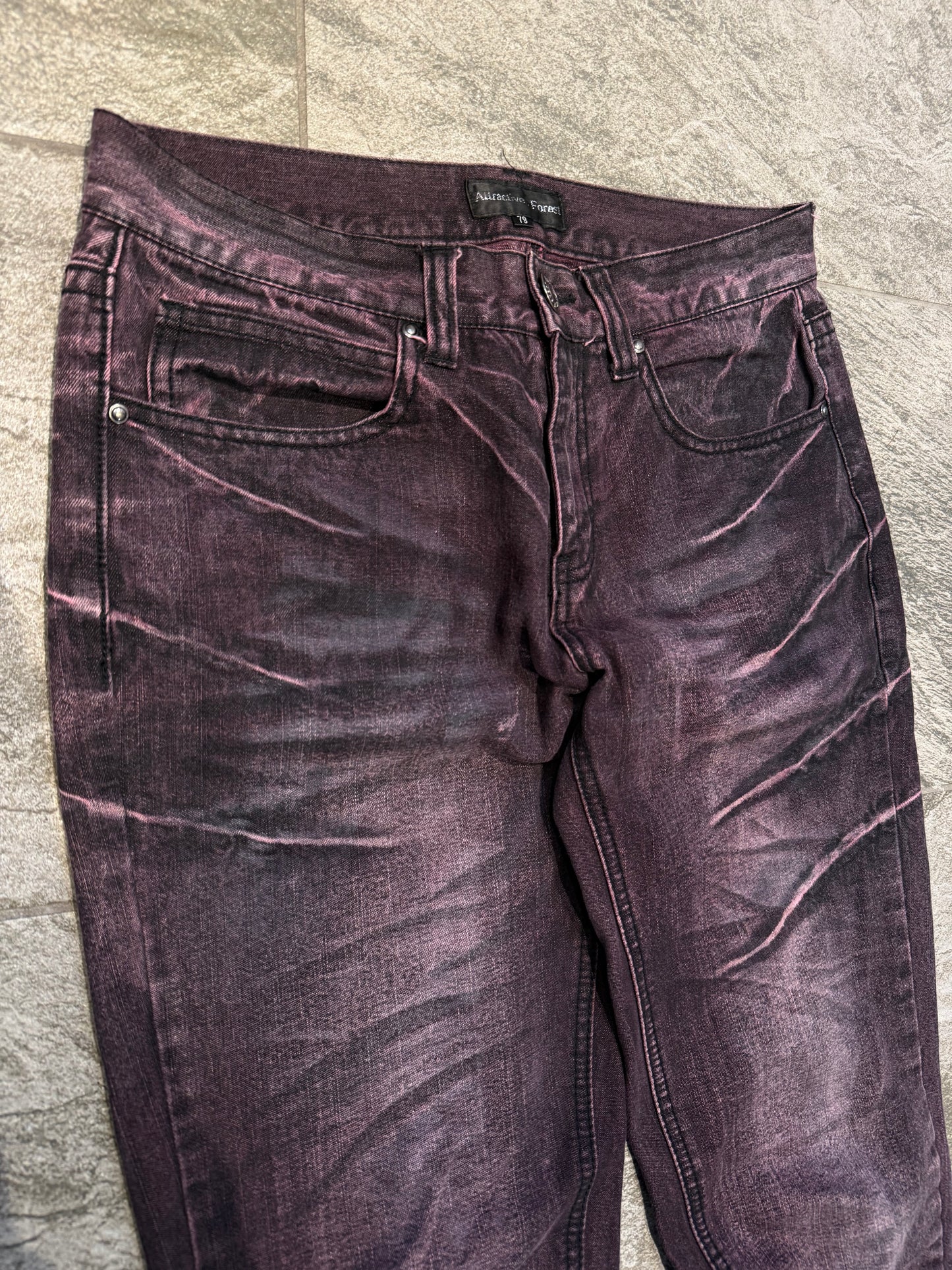 000’s Attractive Forest Faded Jeans (30”)