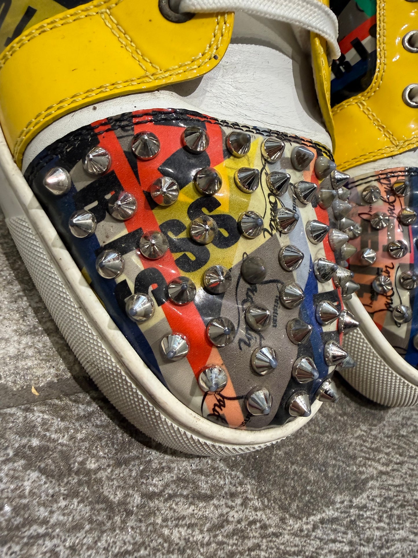 Christian Louboutin ‘multi pattern’ Calf Spikes (EU 44.5 - UK 10)