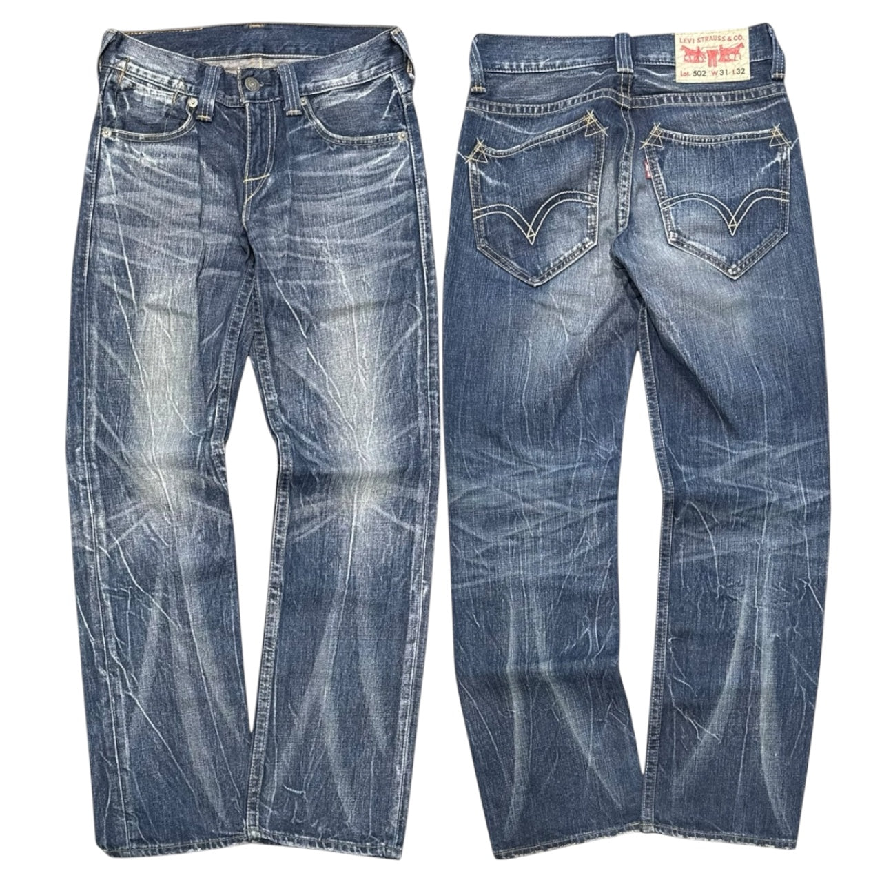 000’s Levi’s 502 Ghost Wash Jeans (30”)