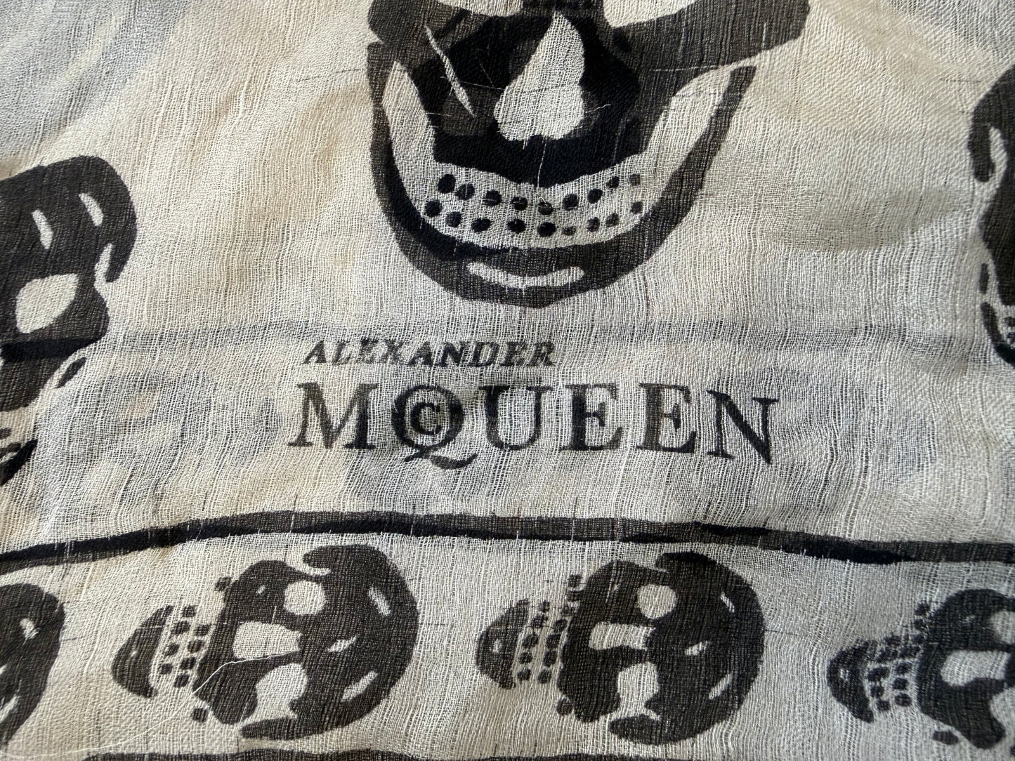 Alexander McQueen Silk Skull Scarf