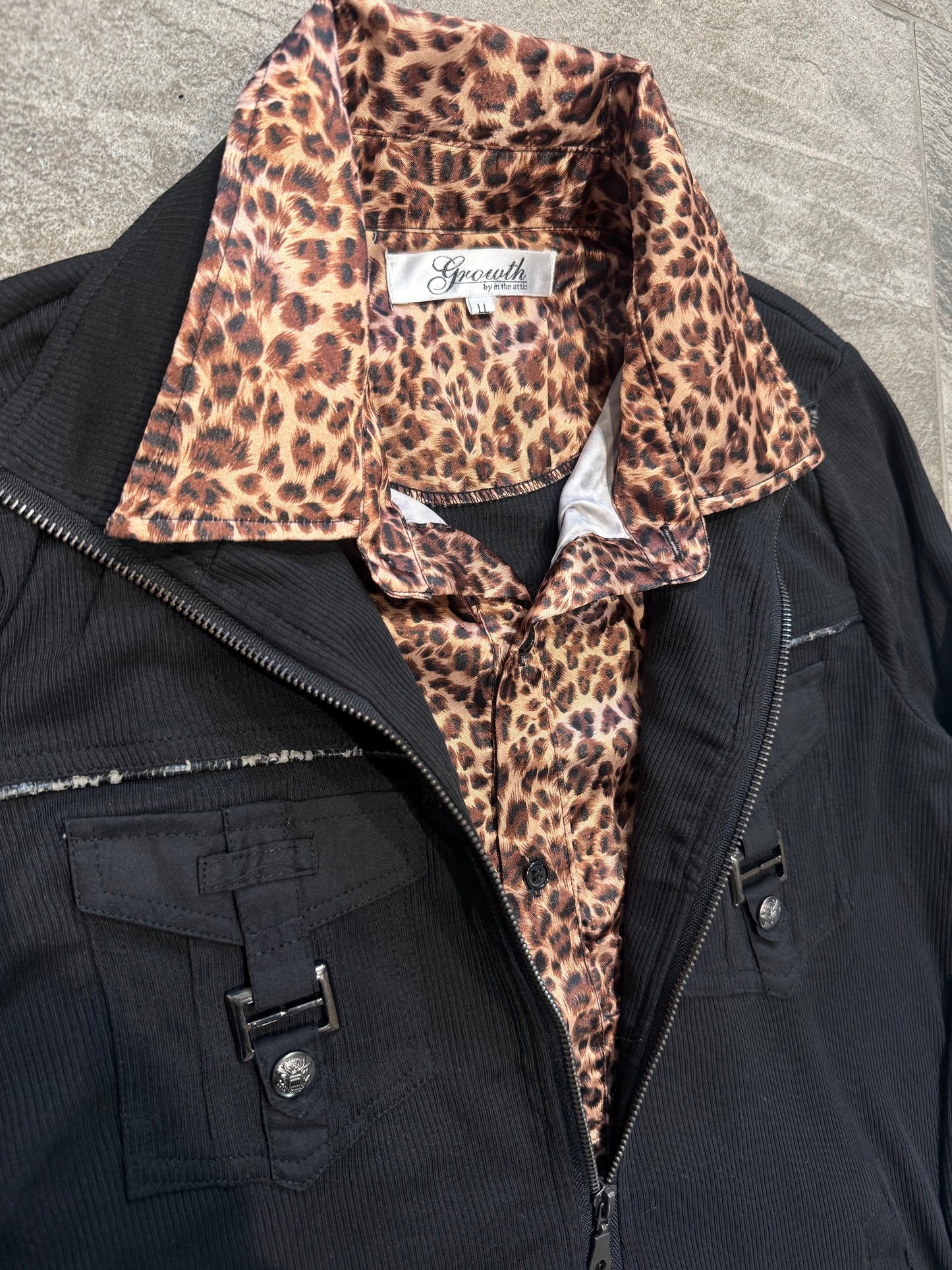 000’s In The Attic Leopard Print Jacket (M)