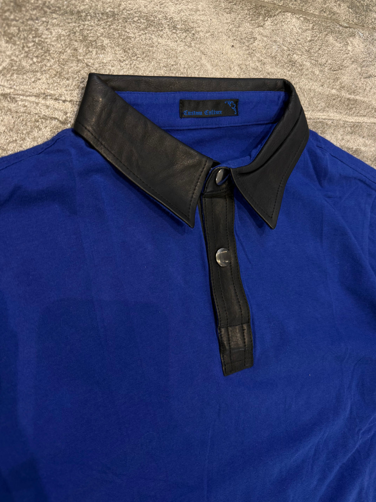 000’s Custom Culture Leather Collar Polo (S)