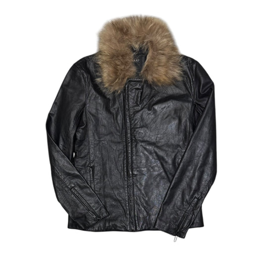 000’s Otani Hikaku Leather Fur Collar Jacket (M-L)
