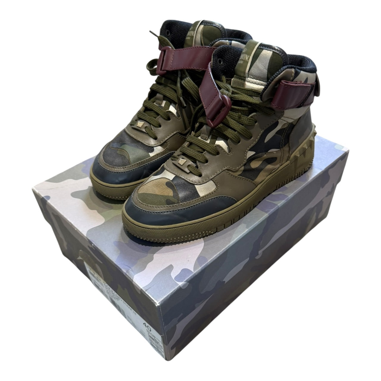 Valentino Rock B Camo High Tops (EU 40)